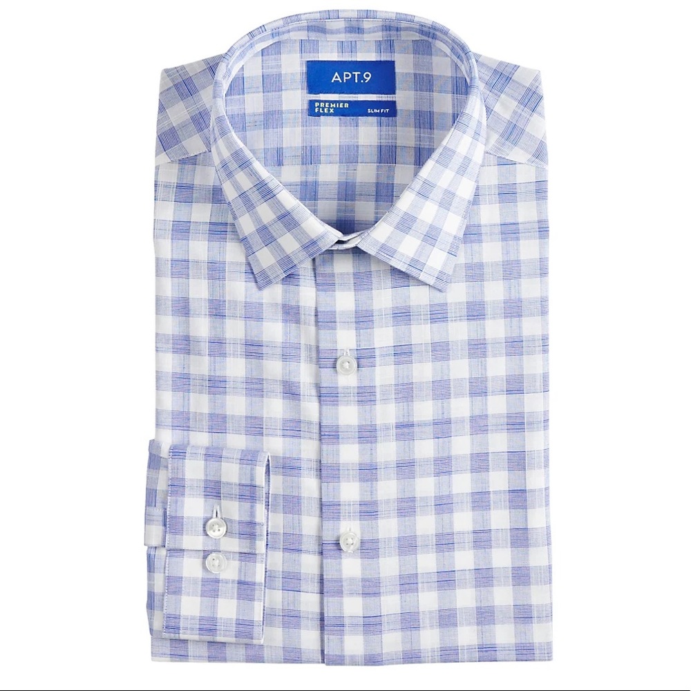 Men's Reg-Fit Stretch Spread-Collar Dress Shirt